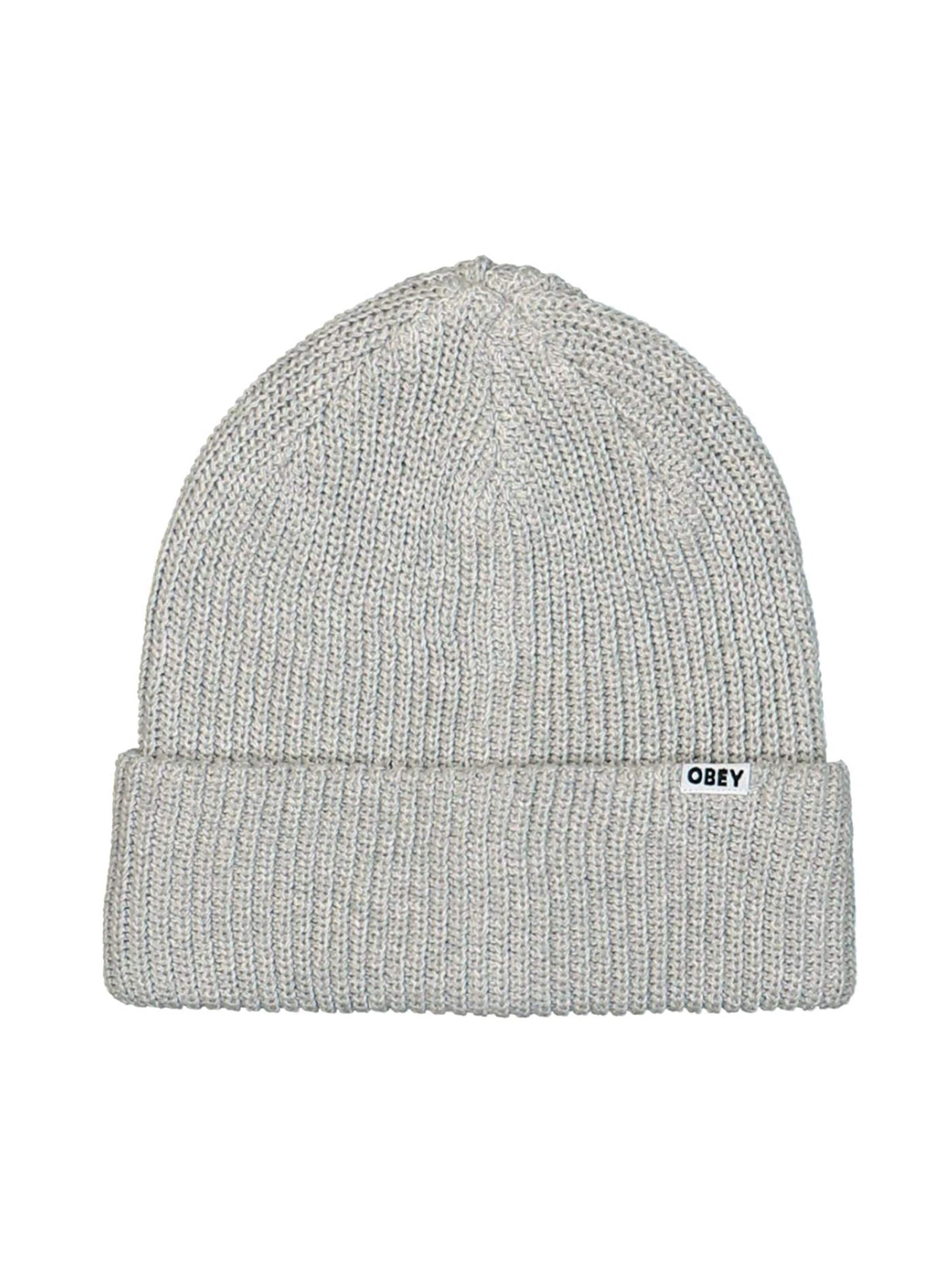 Obey Beanie 'Bold Organic Beanie Ash Grey' in Grey: front
