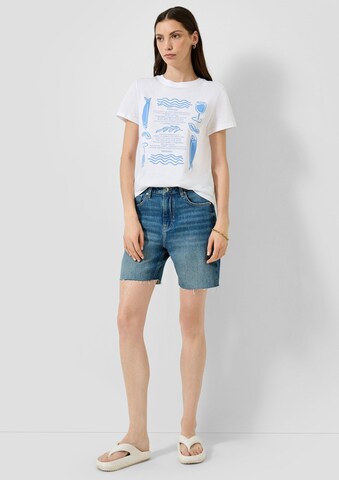 T-shirt QS en blanc