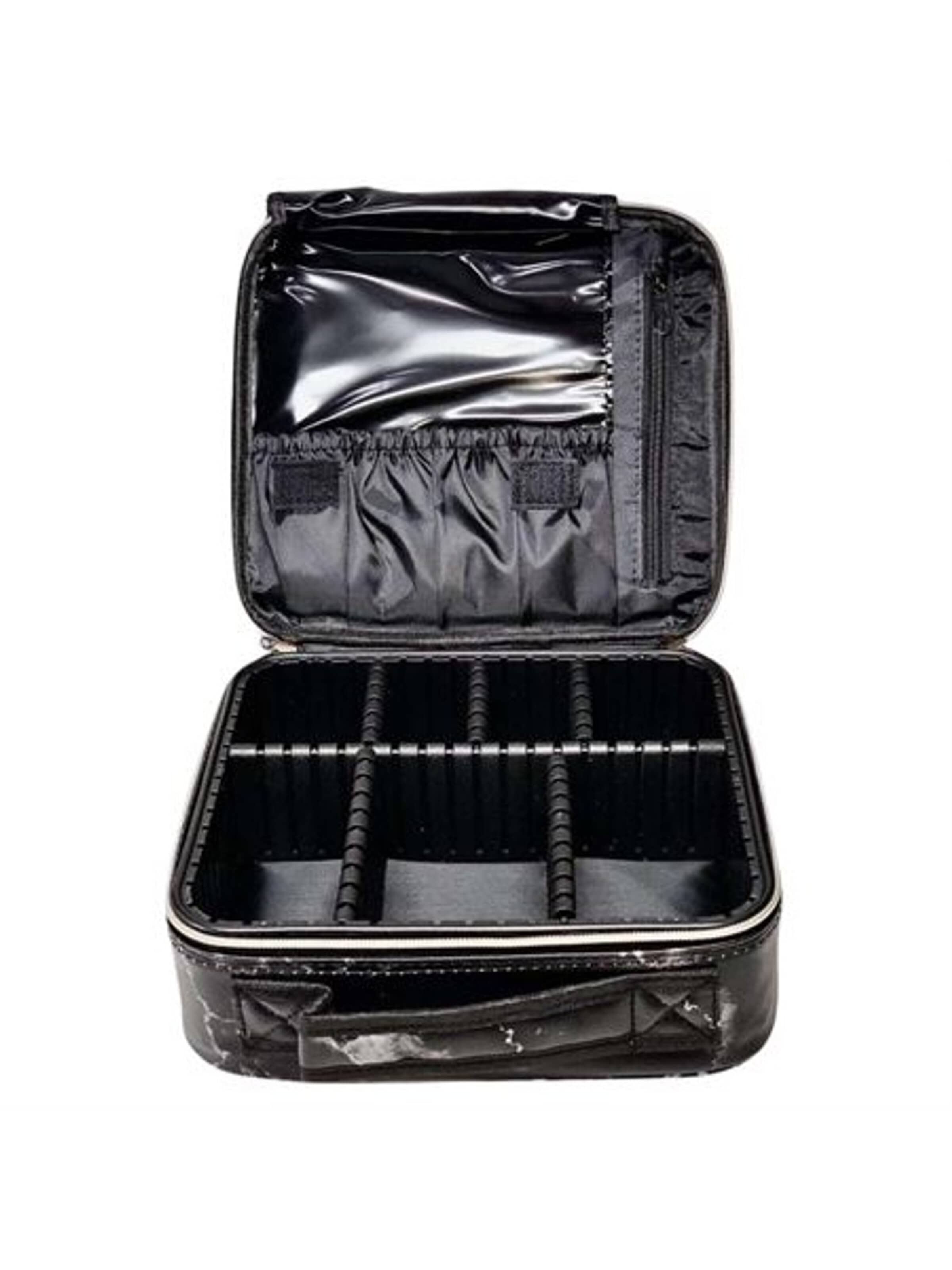 Trousse de maquillage 'Black Marble Makeup Reisetasche' UNIQ Beauty en noir
