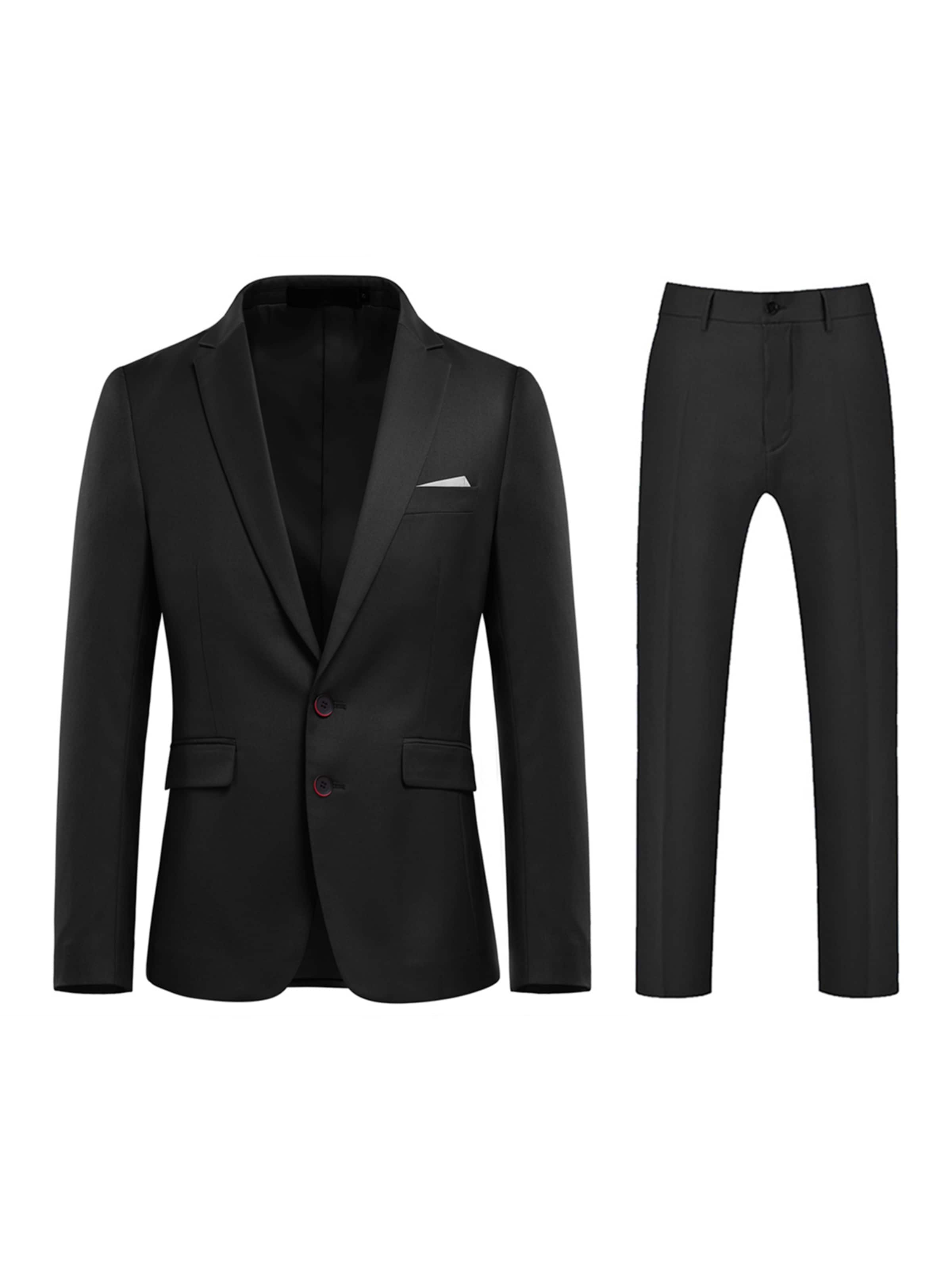 Youthup Suit in Black: front