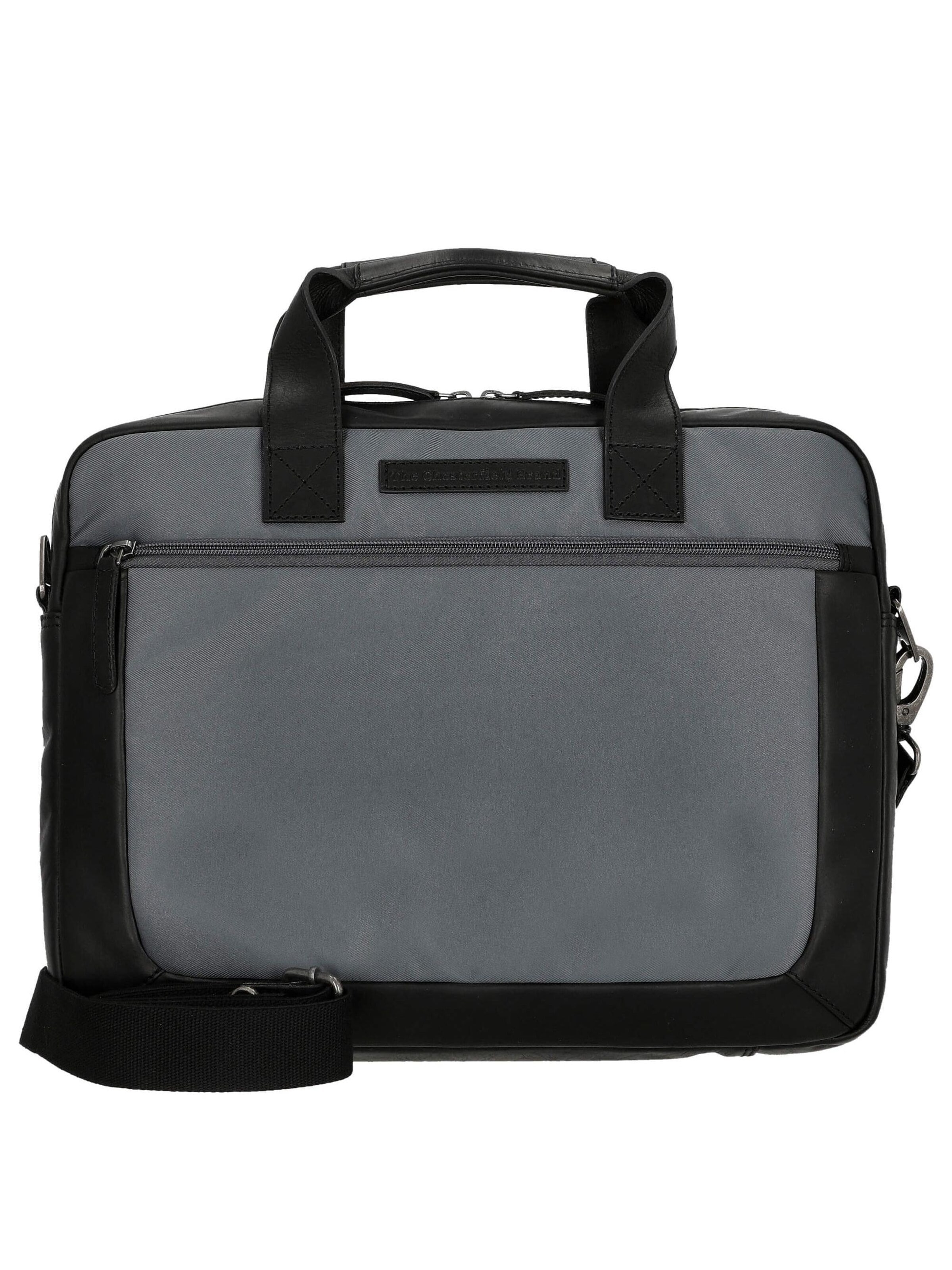 The Chesterfield Brand Laptoptasche 'Fusion Narvik'‌‌‌‌ in Grau: Vorderseite