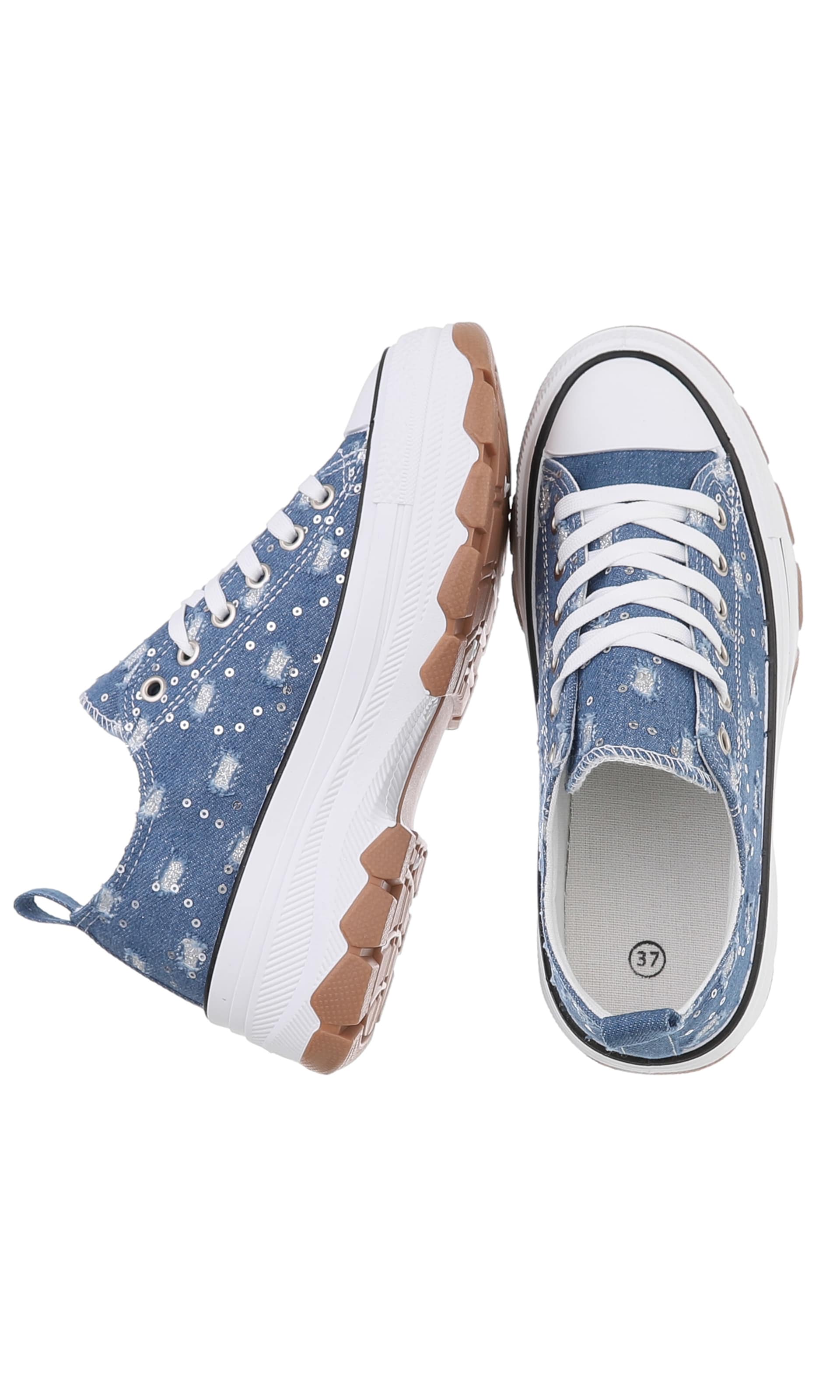 Ital-Design Sneaker in Blau