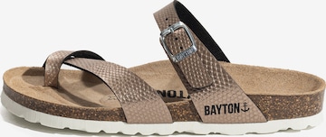 Bayton - Sapato aberto 'Triade' em bronze: frente