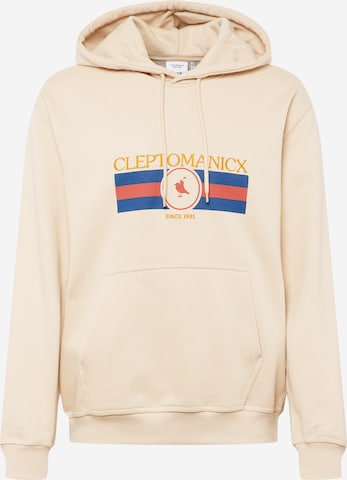 Cleptomanicx Sweatshirt in Beige: front