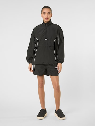 FILA - Sudadera con cremallera 'CASANO oversized contrast piping anorak' en negro