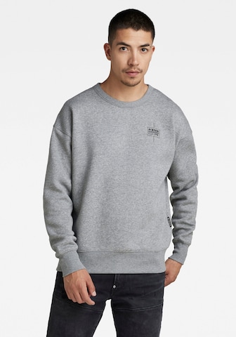 G-Star RAW Sweatshirt in Grijs: voorkant