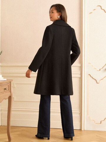 love & roses Between-Seasons Coat in Black