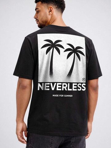 Neverless Shirt 'Palmen' in Black