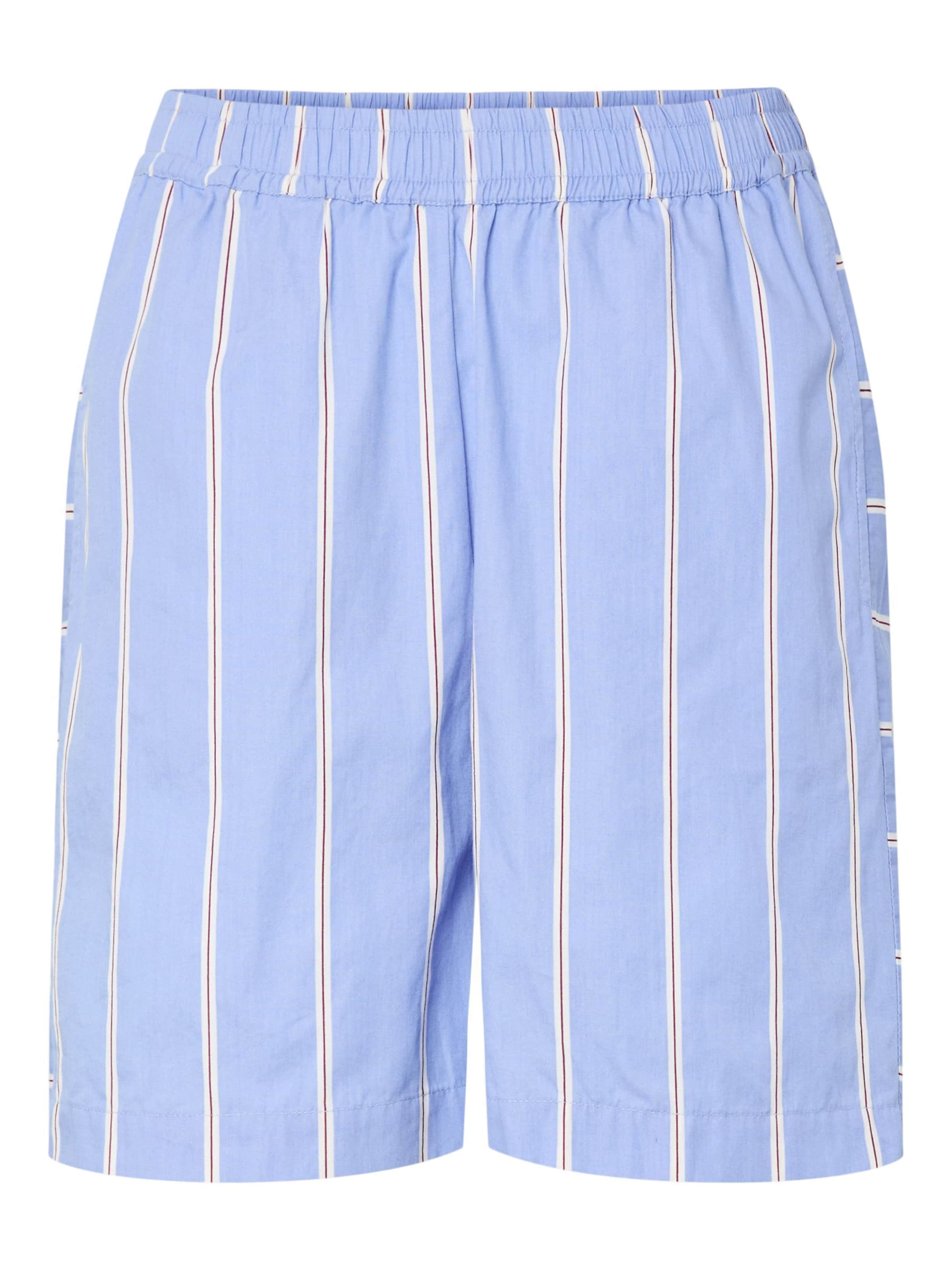 PIECES Regular Shorts 'PCPhilipa' in Blau: Vorderseite
