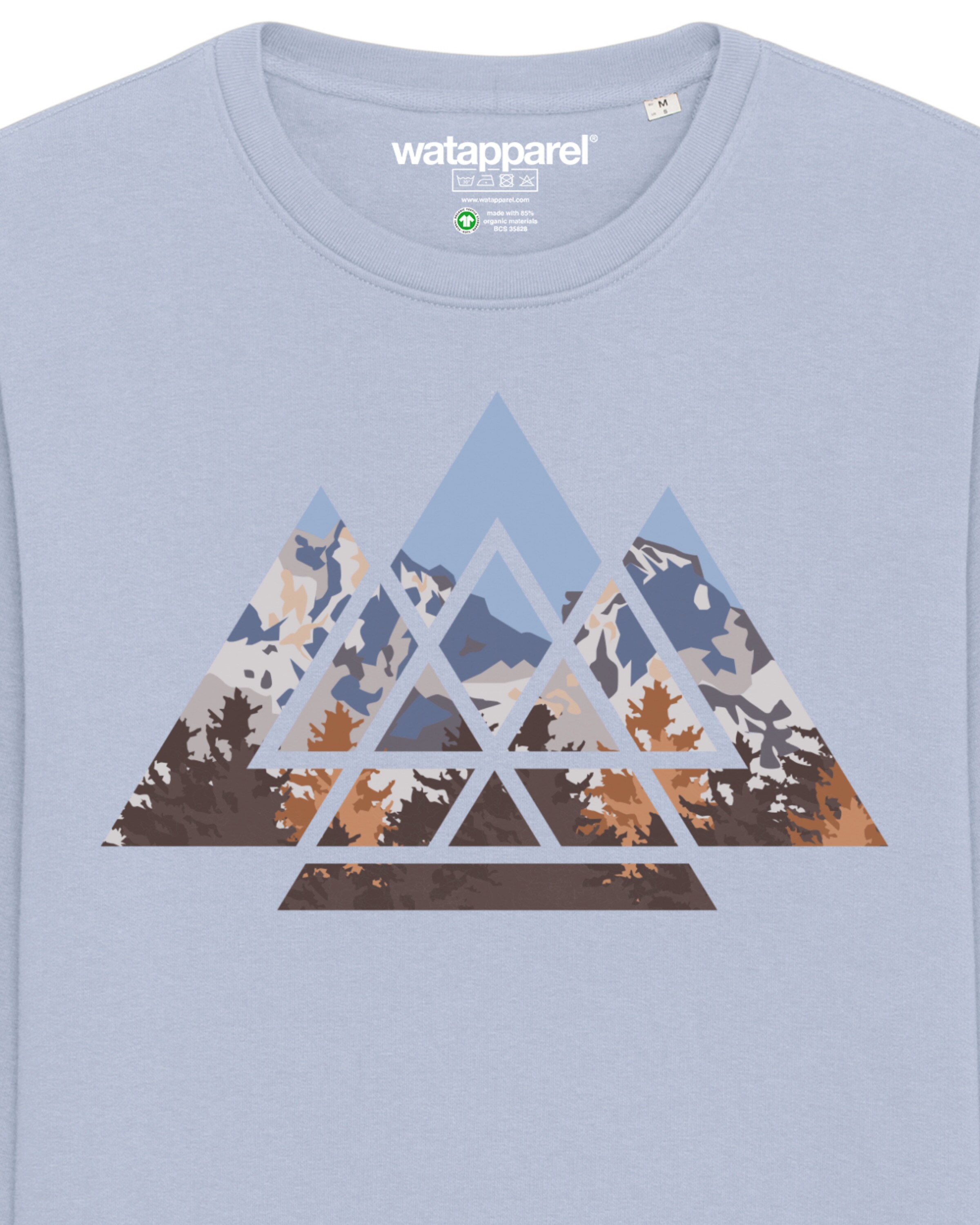 Felpa ' Geometric Landscape ' di Watapparel in blu