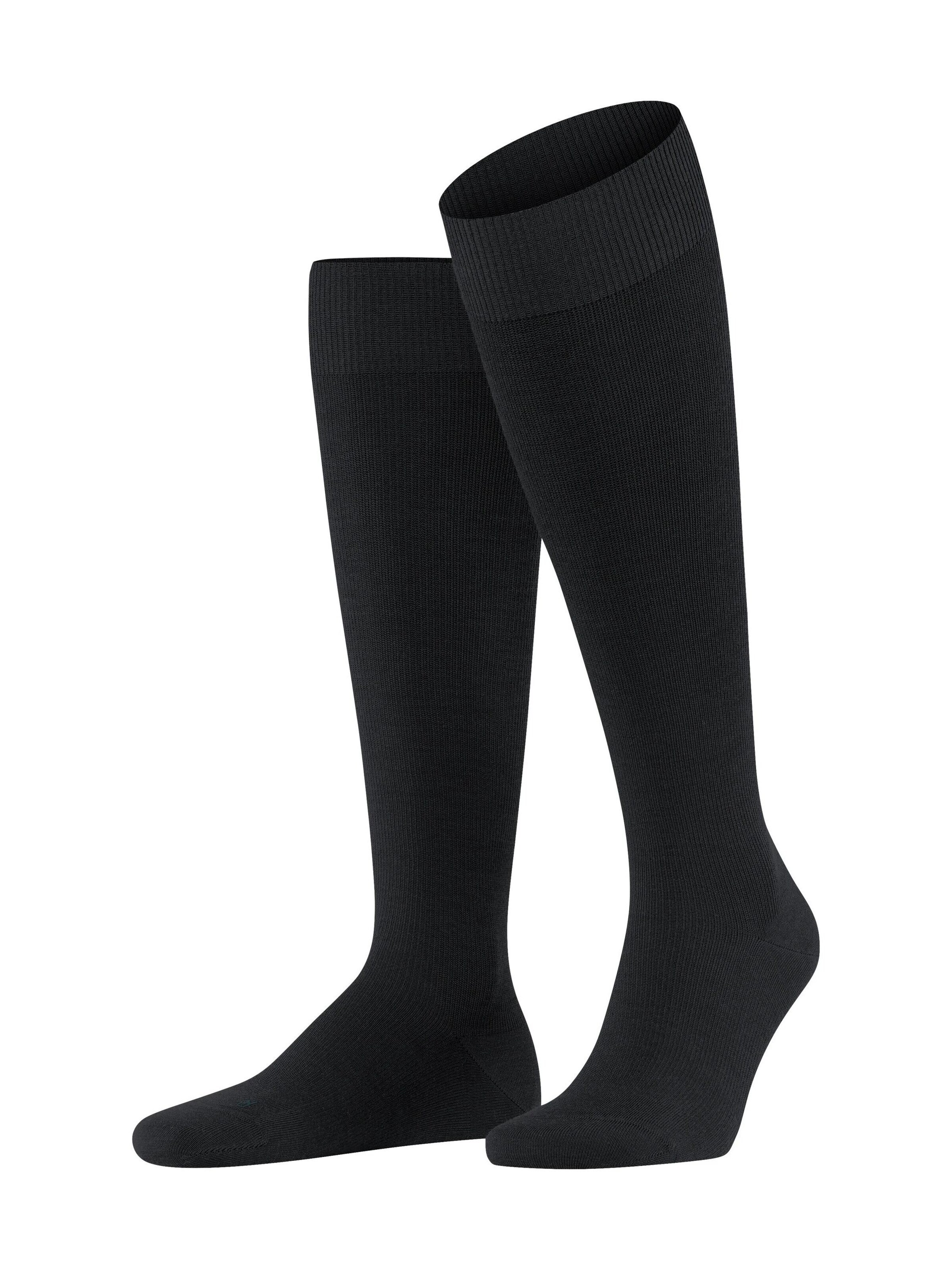 FALKE Kniestrümpfe 'Energizing Wool'‌‌‌‌‌‌‌‌‌ in Schwarz: Vorderseite