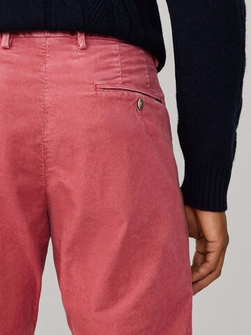 Coupe slim Pantalon chino 'Kensington' Hackett London en rose