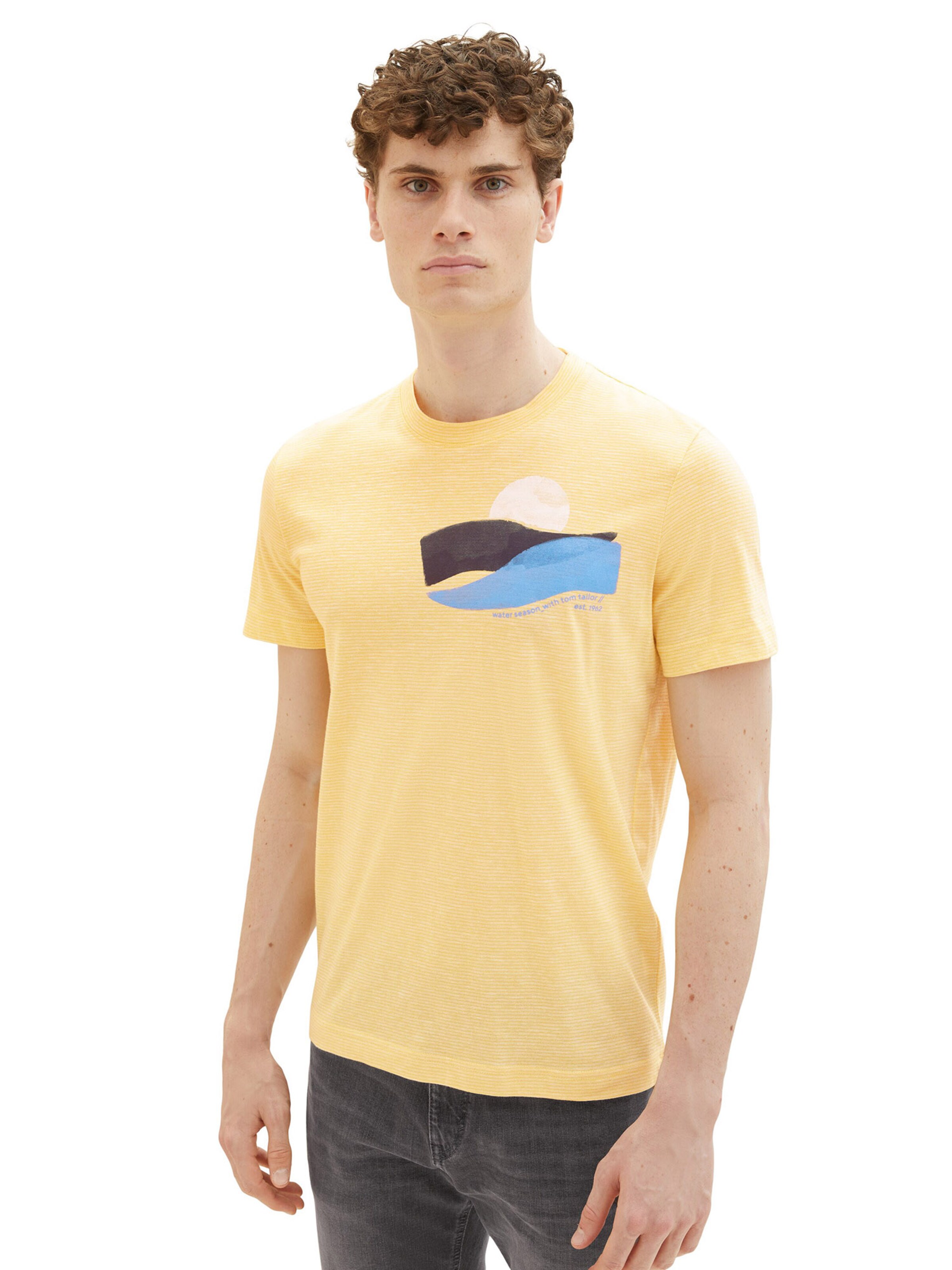 Maglietta di TOM TAILOR in giallo: frontale