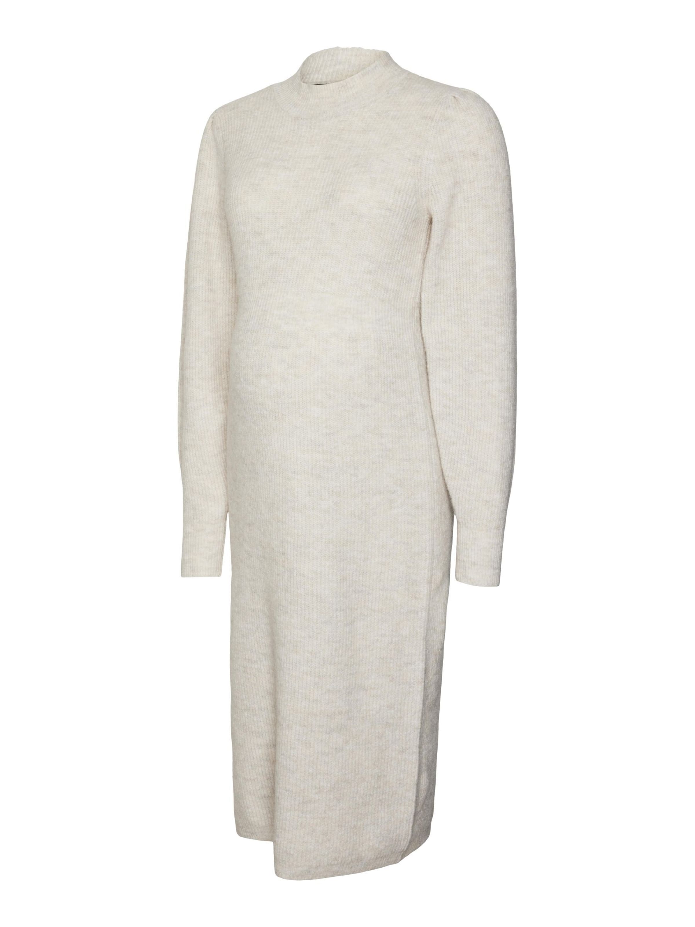 Vero Moda Maternity Knitted dress in Beige: front