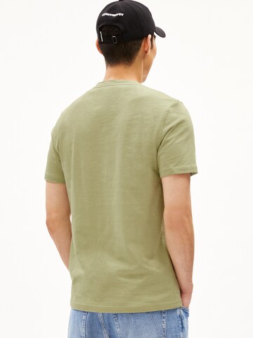 T-Shirt ' JAAMEL STRUCTURE ' ARMEDANGELS en vert