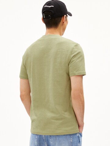 ARMEDANGELS Shirt ' JAAMEL STRUCTURE ' in Green