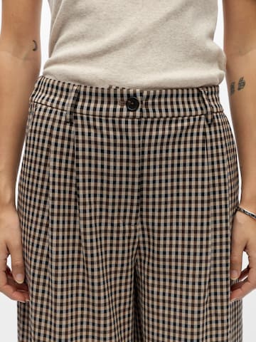 OBJECT Barrel Pleat-front trousers in Brown
