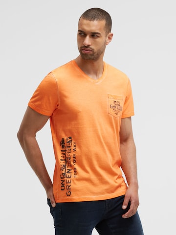 Tricou de la CAMP DAVID pe portocaliu: față