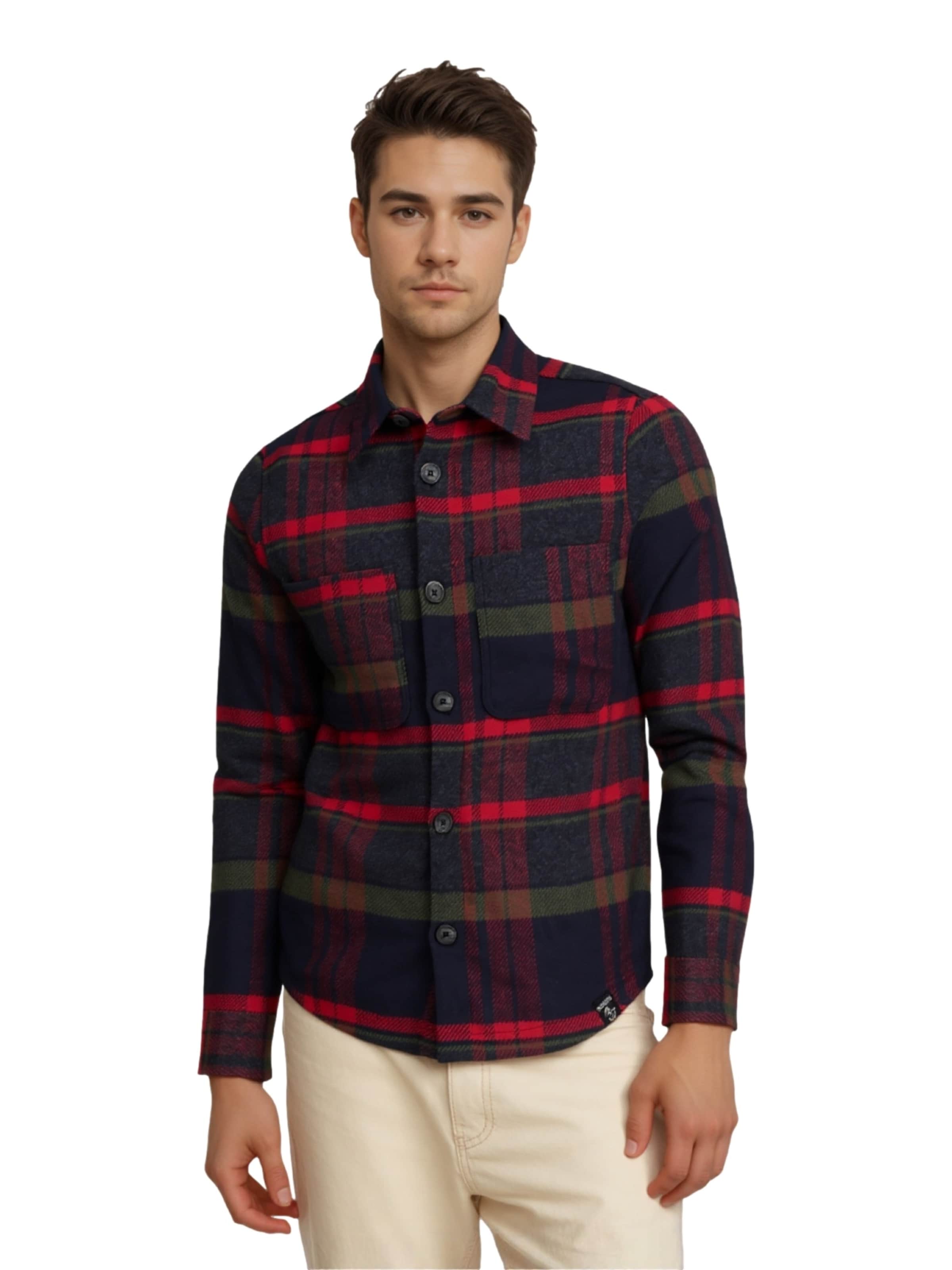 Key Largo Regular fit Overhemd 'Zermatt' in Gemengde kleuren: voorkant