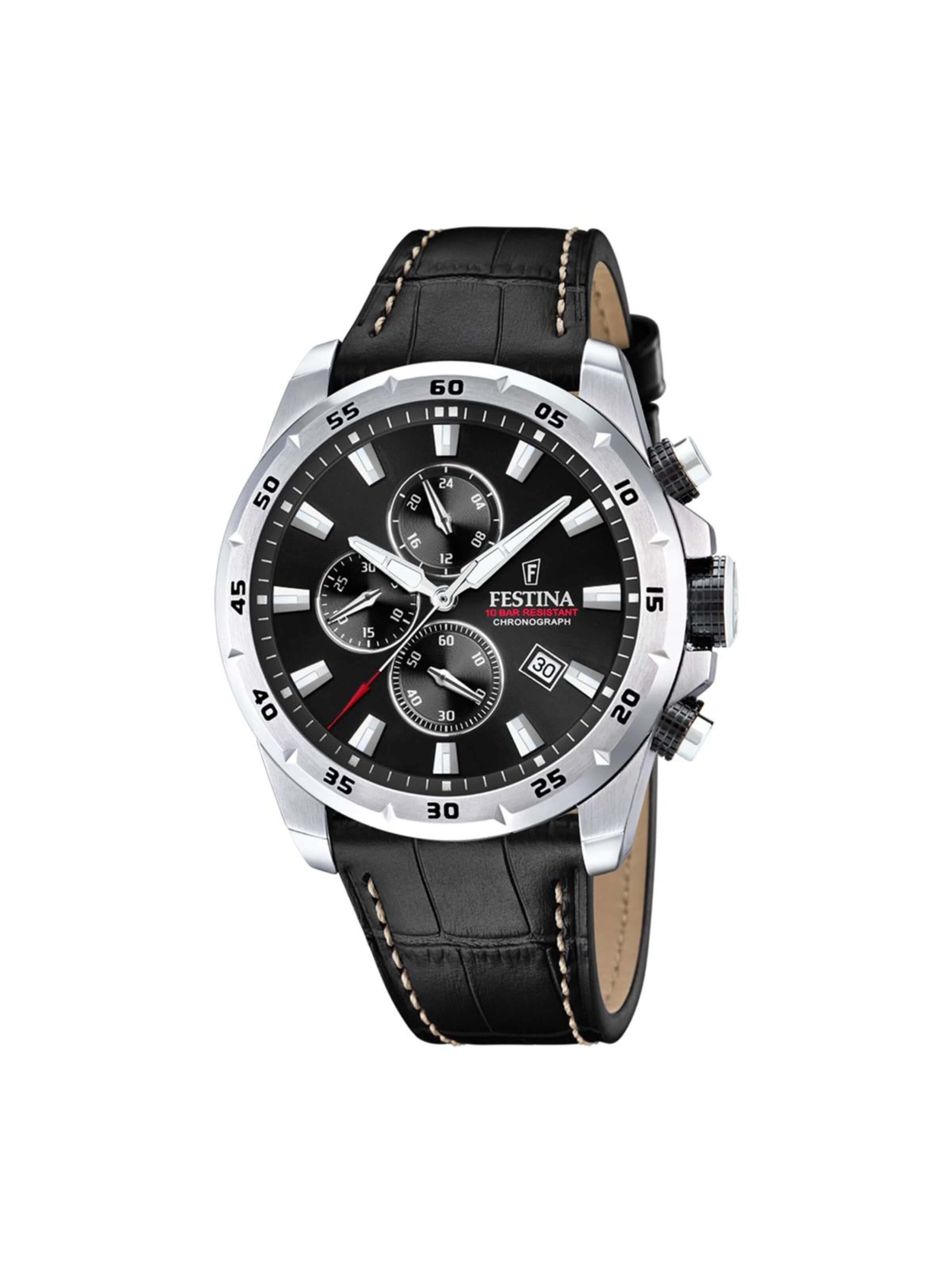Montre à affichage analogique 'Timeless' FESTINA en noir : devant