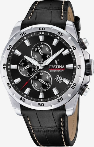 Montre à affichage analogique 'Timeless' FESTINA en noir : devant