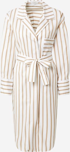 BOSS Casual Blusekjole 'C_Disso' i beige / hvid, Produktvisning