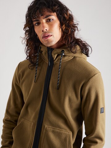 INDICODE JEANS Fleece jacket 'Reid' in Green