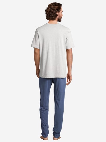 SCHIESSER Pyjama kurz 'Night & Home' in Blau