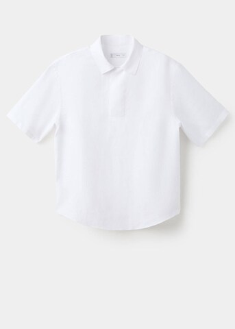 MANGO MAN Poloshirt 'Bay' in Weiß