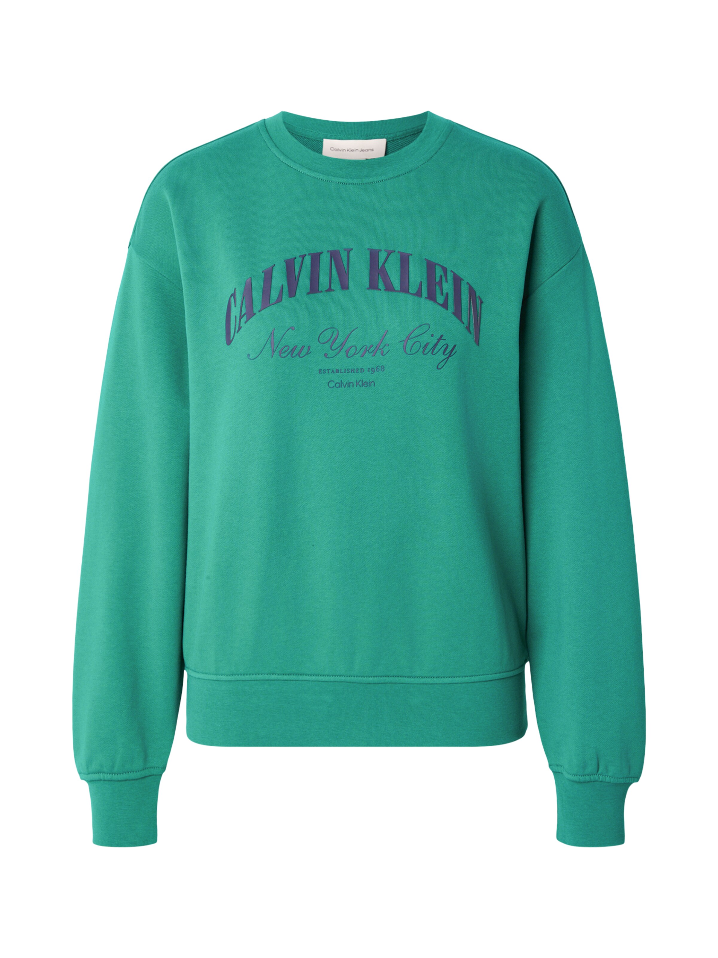 Calvin Klein Jeans regular Μπλούζα φούτερ σε πράσινο: μπροστά