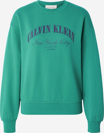 Calvin Klein Jeans Szabványos Tréning póló - zöld: elől