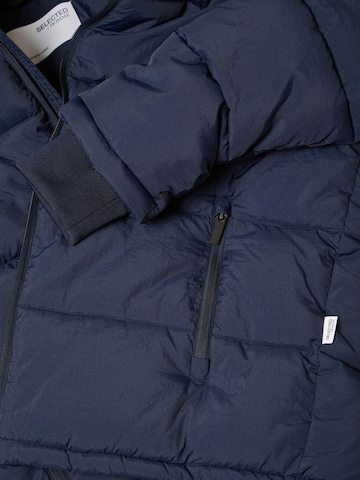 SELECTED HOMME Winter Jacket 'Cooper' in Blue