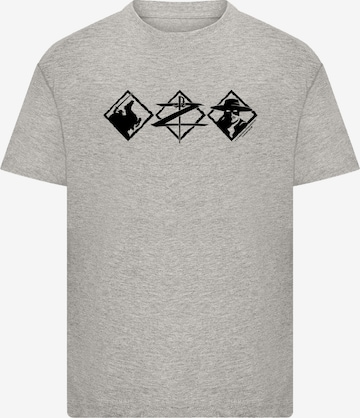 F4NT4STIC Shirt 'Zorro' in Grey: front