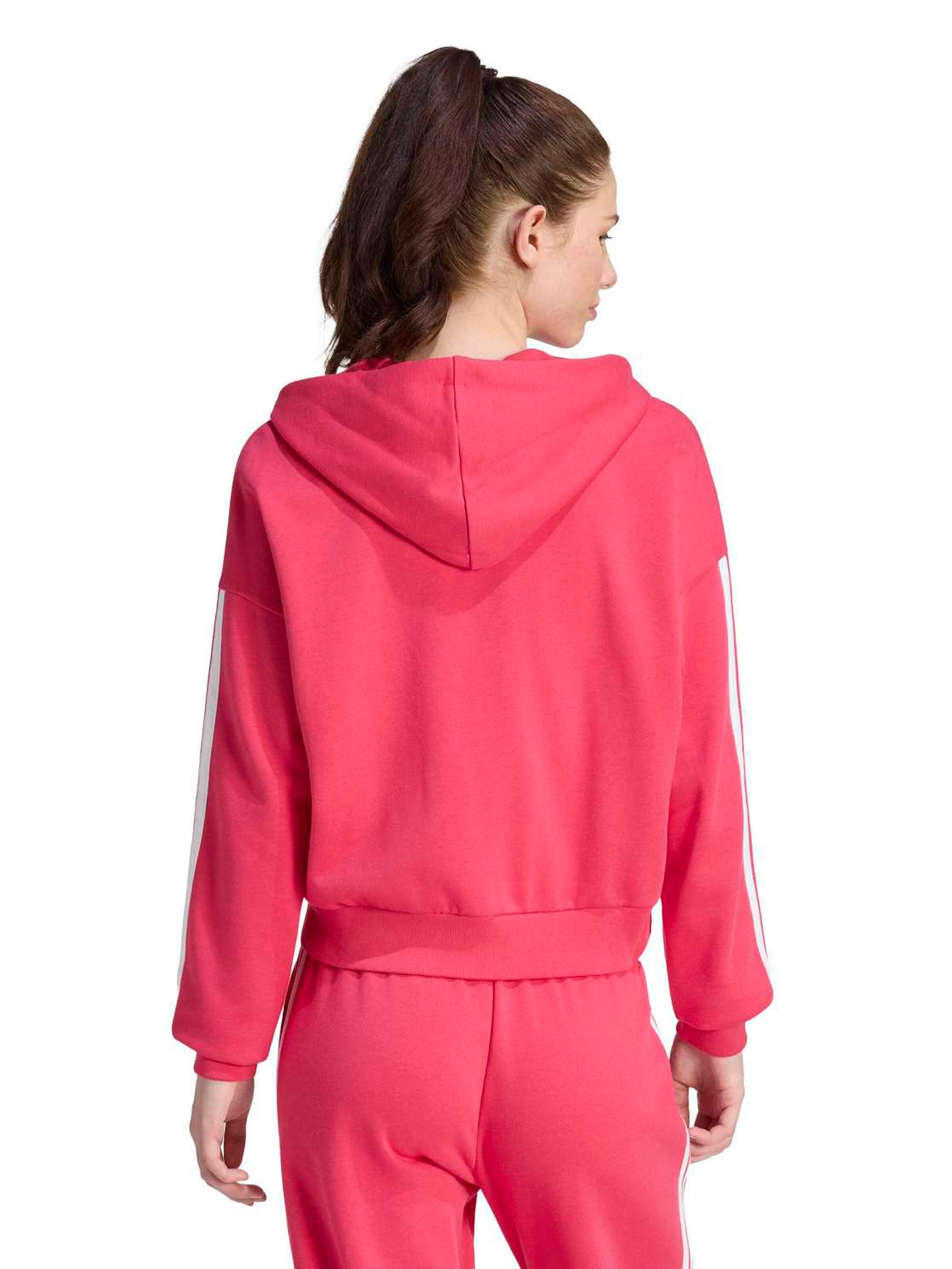 ADIDAS SPORTSWEAR Αθλητική ζακέτα φούτερ 'Essentials' σε ροζ