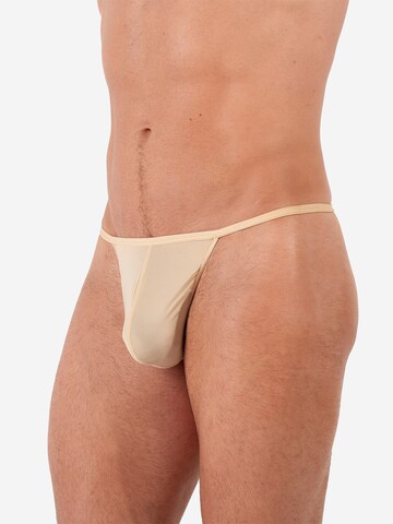 HOM G-String ' Plumes ' in Beige: Vorderseite