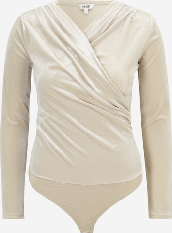 mbym - Blusa body 'Lione' em cinzento: frente