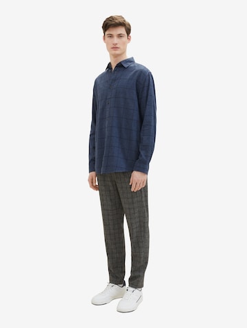 Coupe regular Chemise TOM TAILOR en bleu