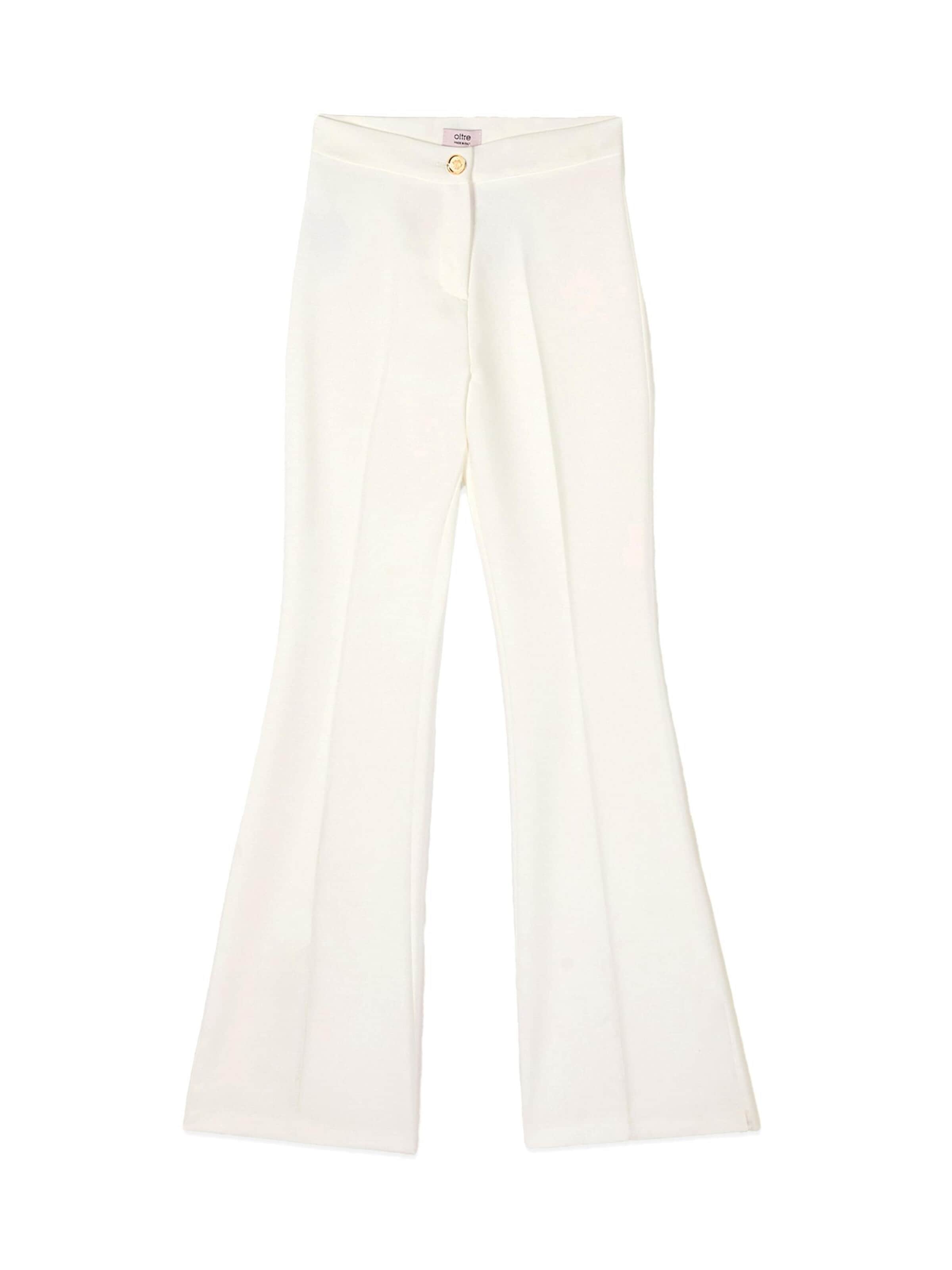 Pantaloni di oltre in bianco: frontale