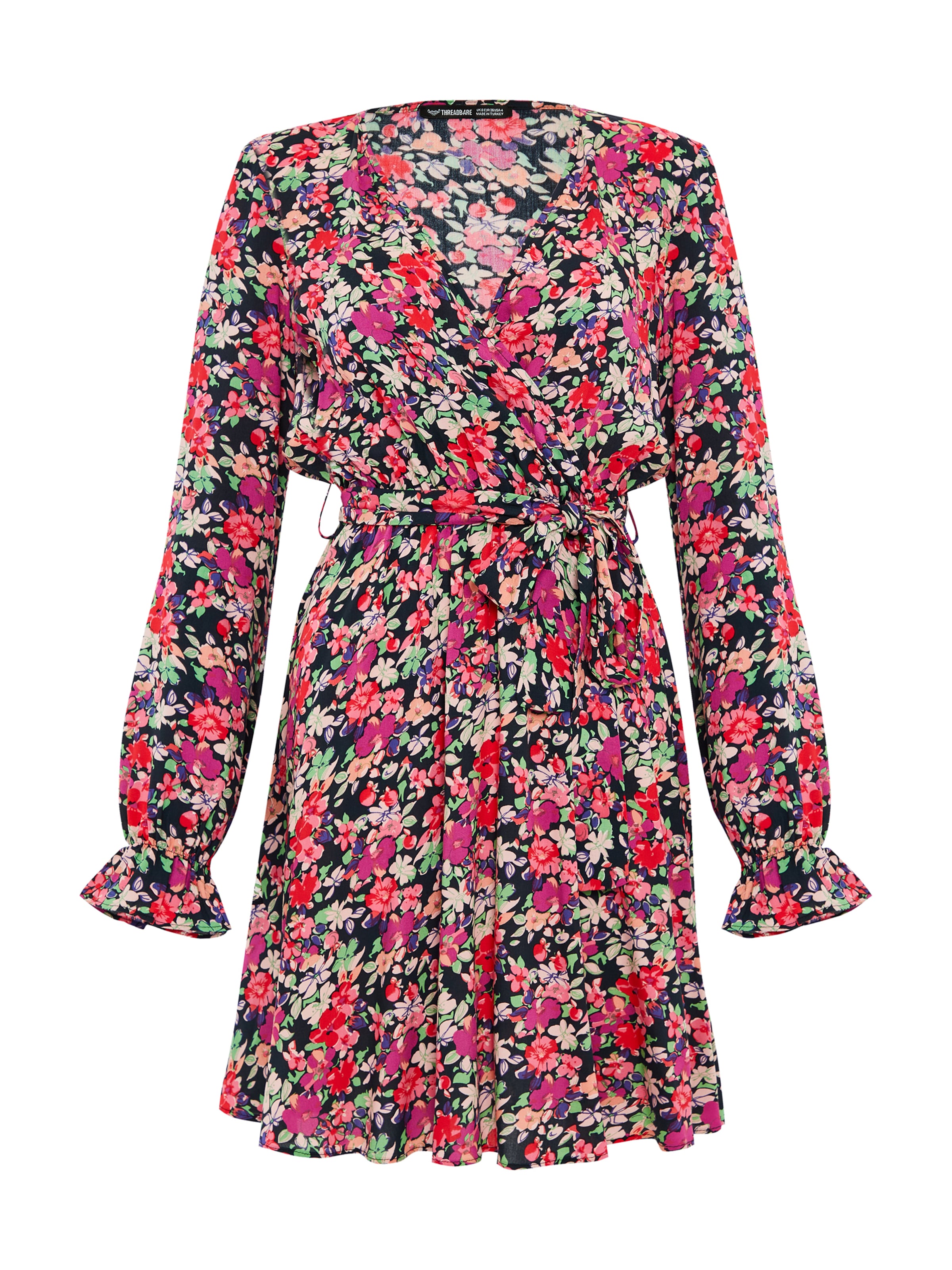 Threadbare Kleid in Mischfarben: Vorderseite