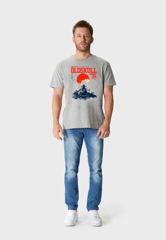 Oldskull Shirt 'Asian Temple' in Grey