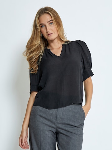 Camicia da donna 'Beckett' di Peppercorn in nero: frontale