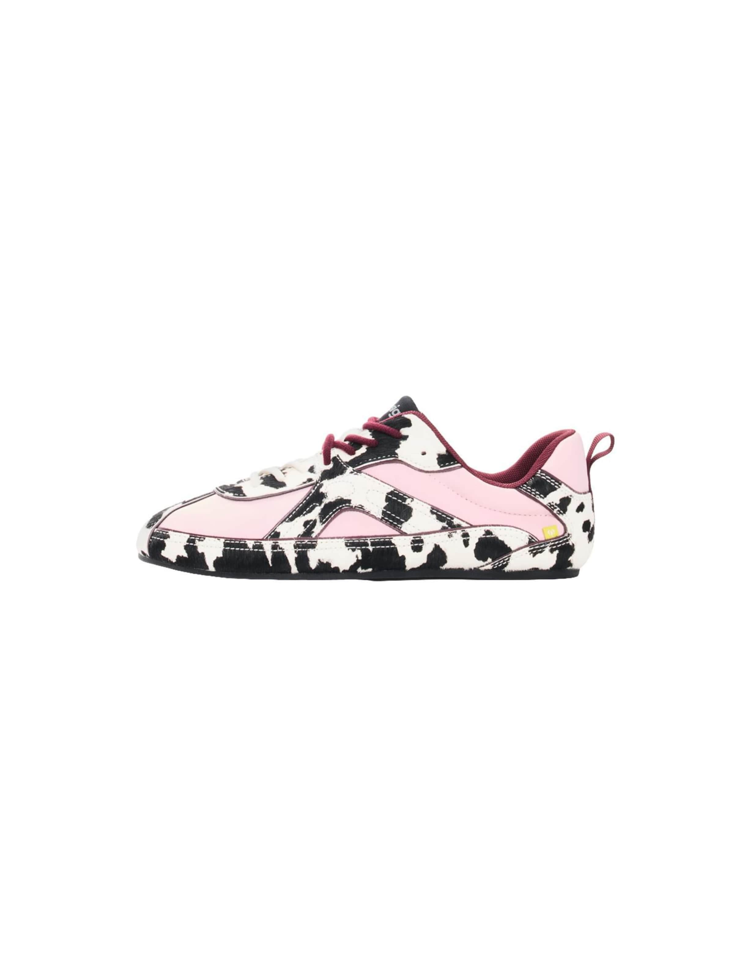 Sneaker bassa in 36 Desigual di colore rosa chiaro / nero / bianco, Visualizzazione prodotti
