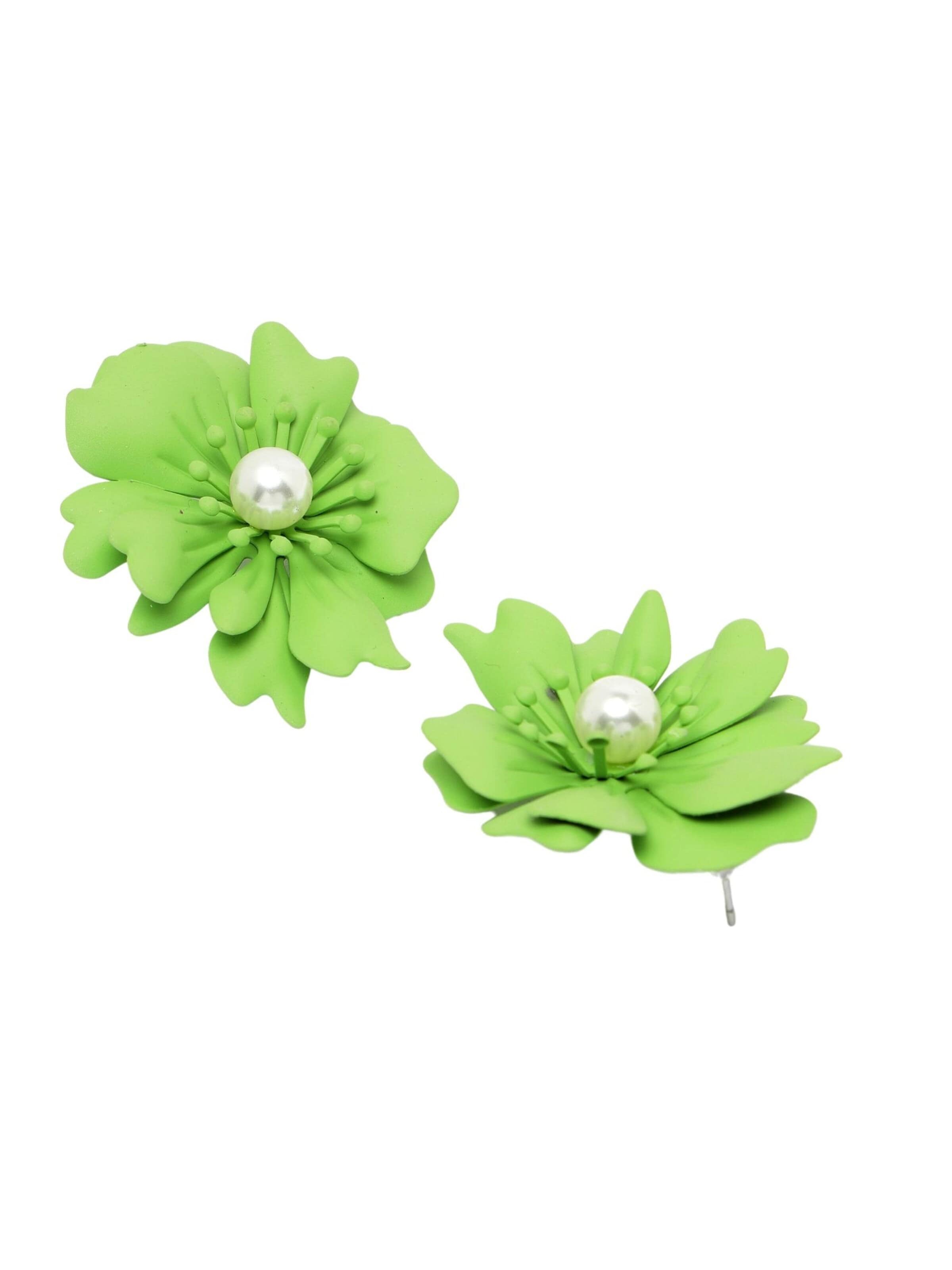 AVANT-GARDE PARIS Earrings 'Bernadetteya' in Green