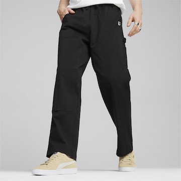 PUMA Regular Workout Pants 'Down Town' in Black: front