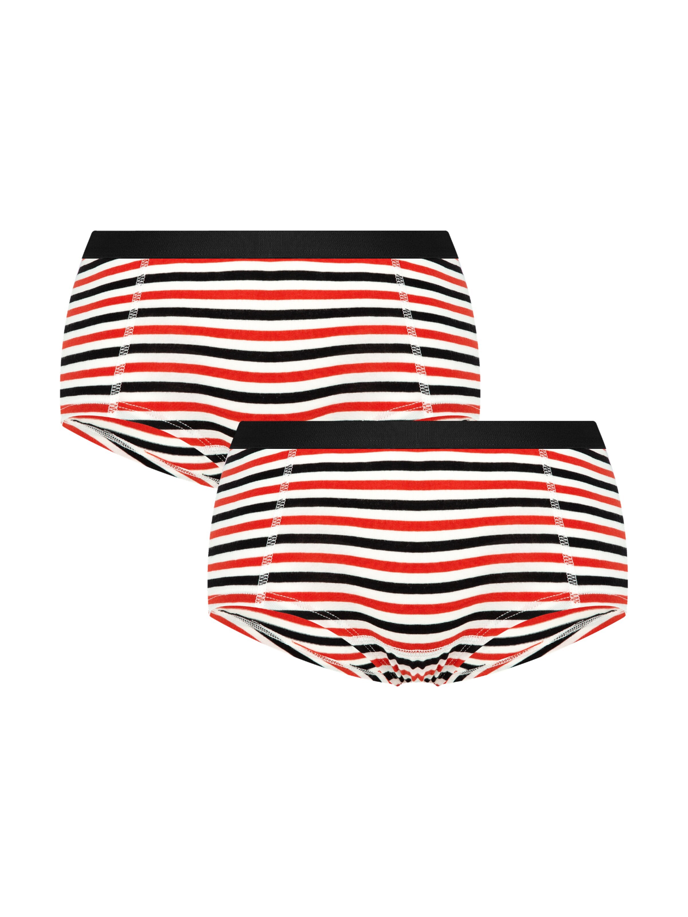 Albero Natur Boyshorts 'Bio-Baumwoll-Boyshorts – 2er Pack' in Red: front