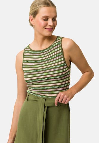 zero Knitted Top in Green: front