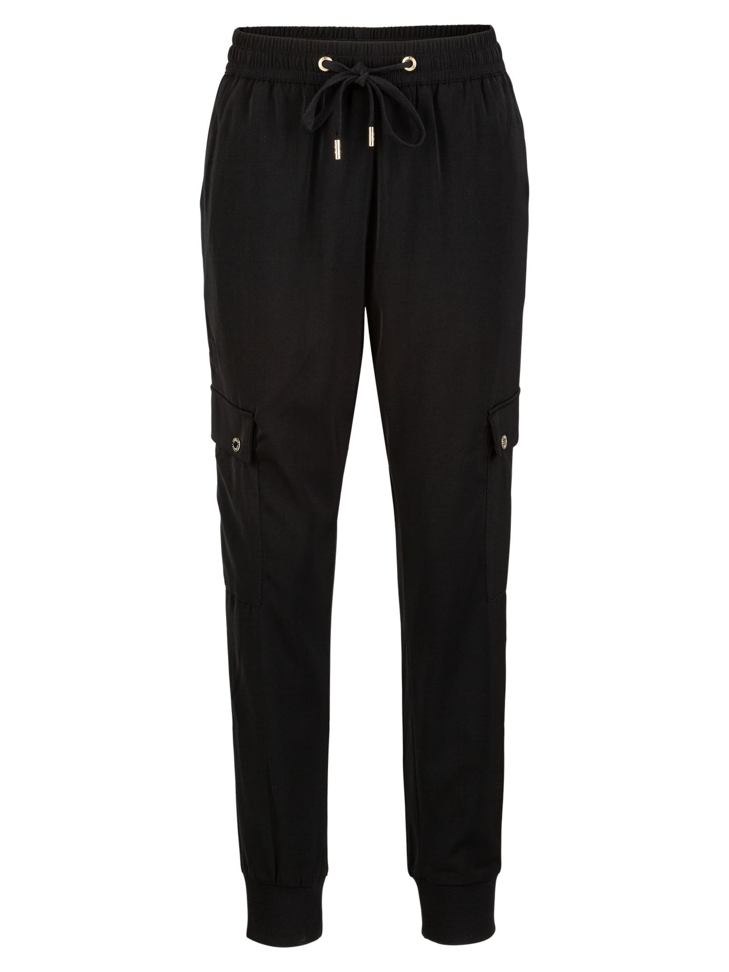 19V69 ITALIA Zúžený strih Kapsáče 'Vittoria' - Čierna: predná strana