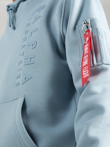 ALPHA INDUSTRIES Sweatshirt in Blue