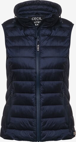 CECIL Vest in Blue: front