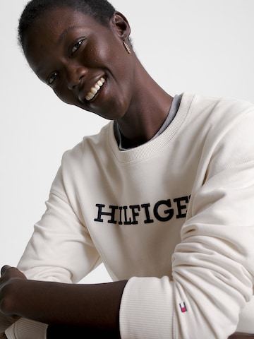 TOMMY HILFIGER Sweatshirt i beige